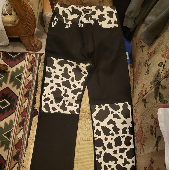 Cow print jeans Egyptian cotton - Picture 6 of 7